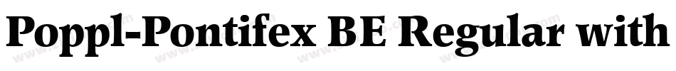 Poppl-Pontifex BE Regular with Small Caps字体转换